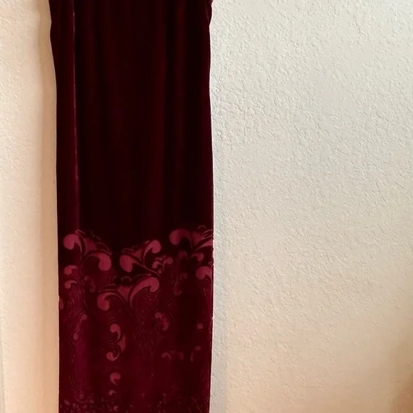 J PETERMAN vintage full length velvet sleeveless sheath - Picture 6 of 10